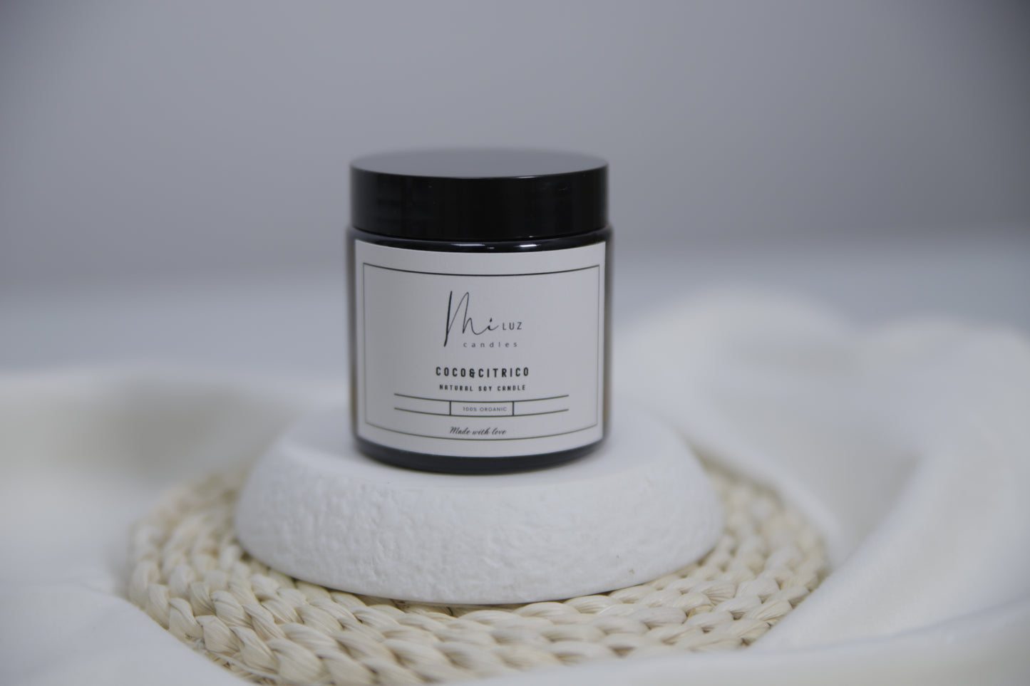 Vela artesanal básica de cera de soja · Mi Luz Candles