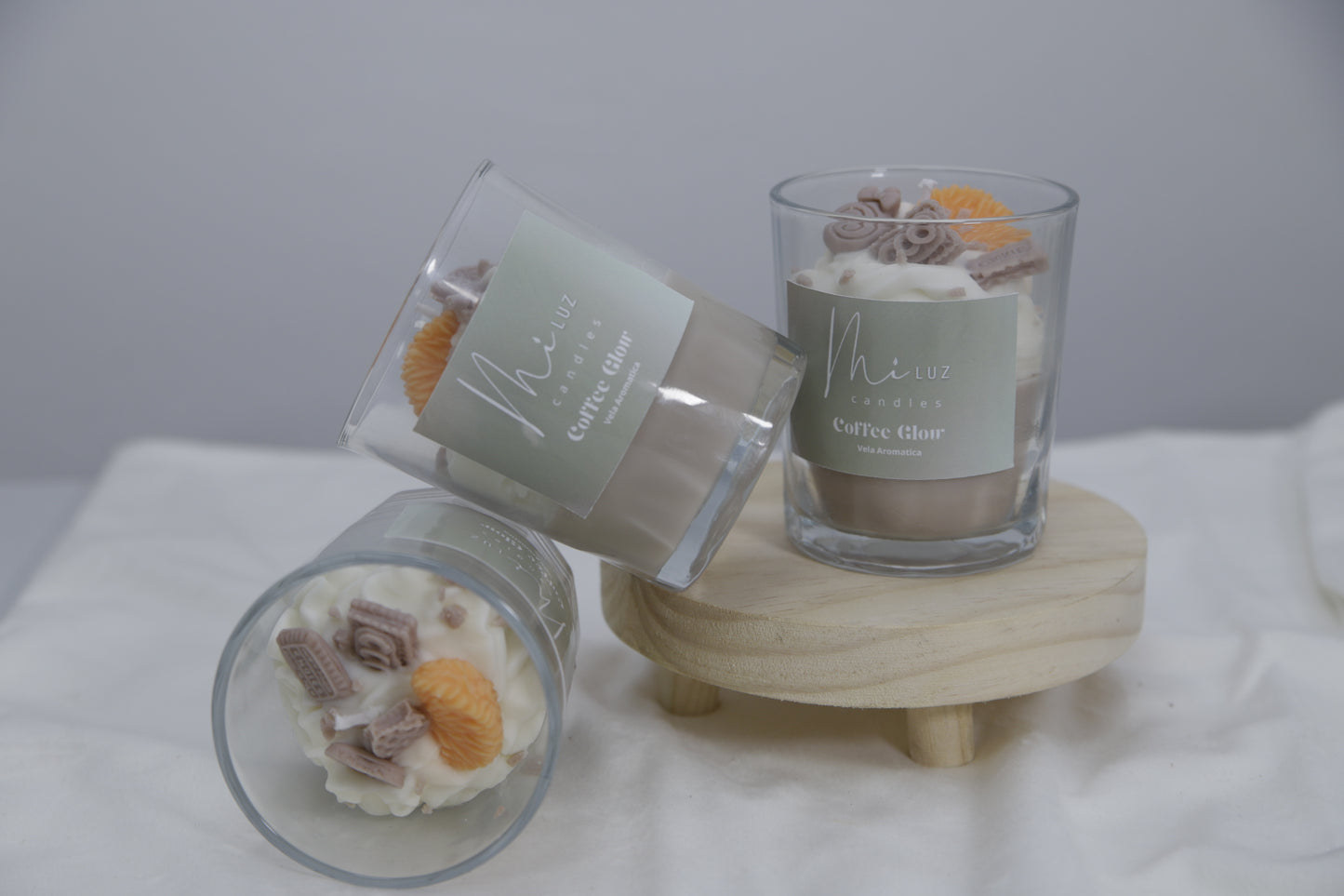 Vela "Café Cremoso con Naranja" – Aroma intenso y acabado artesanal