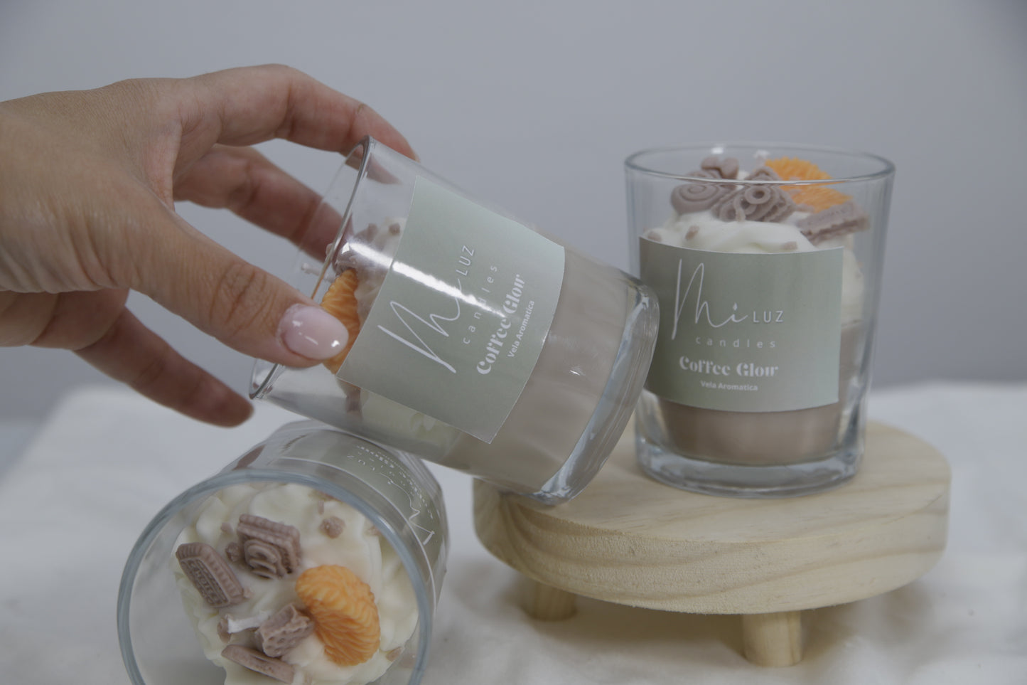 Vela "Café Cremoso con Naranja" – Aroma intenso y acabado artesanal
