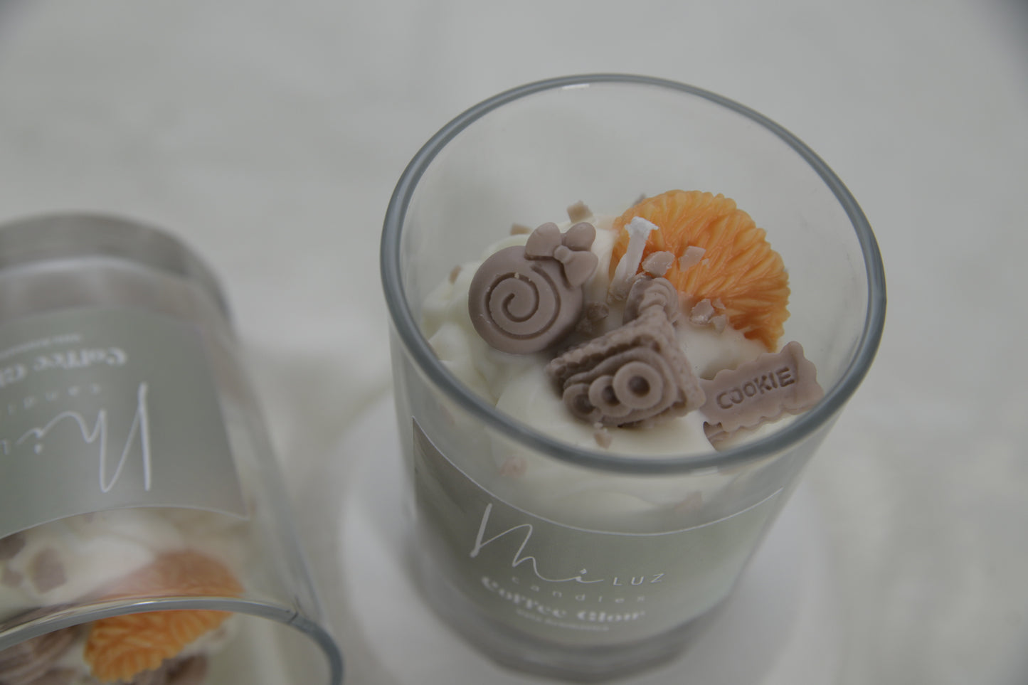 Vela "Café Cremoso con Naranja" – Aroma intenso y acabado artesanal