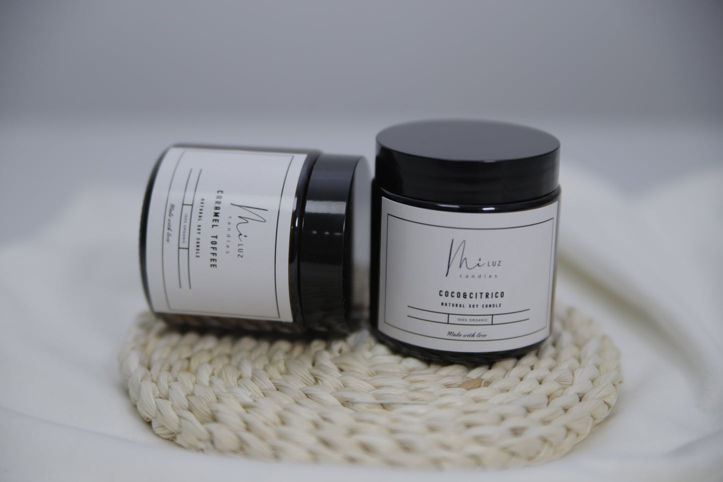 Vela artesanal básica de cera de soja · Mi Luz Candles
