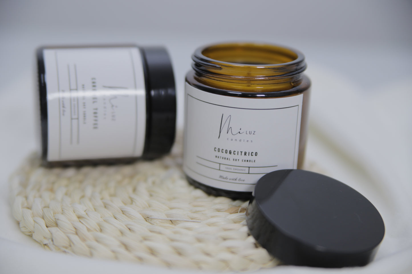 Vela artesanal básica de cera de soja · Mi Luz Candles